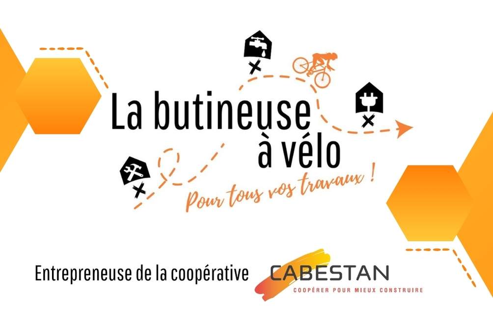 Carte de visite La butineuse à vélo