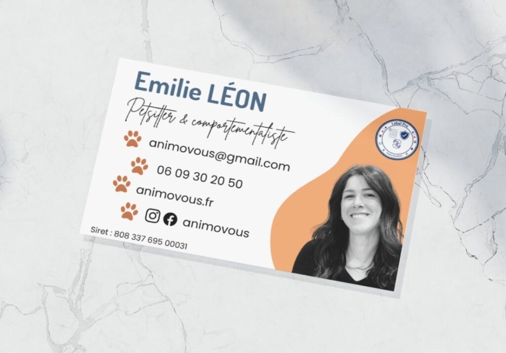 Carte de visite petsitter