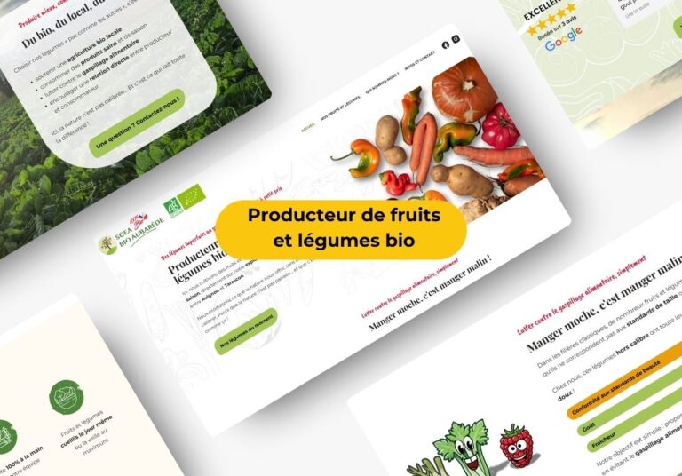 Site web producteur légumes